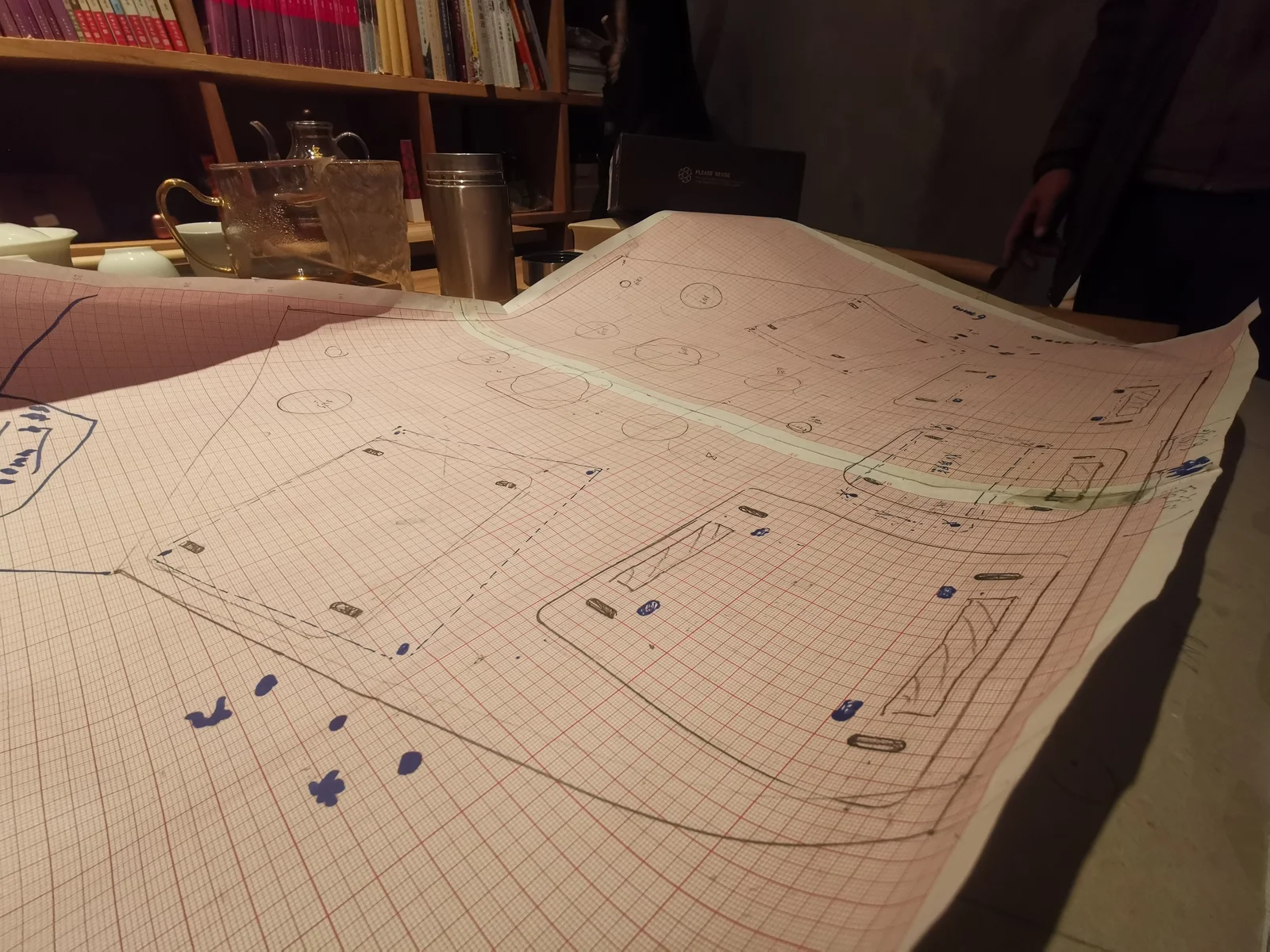 Client hand-drawn concept sketch